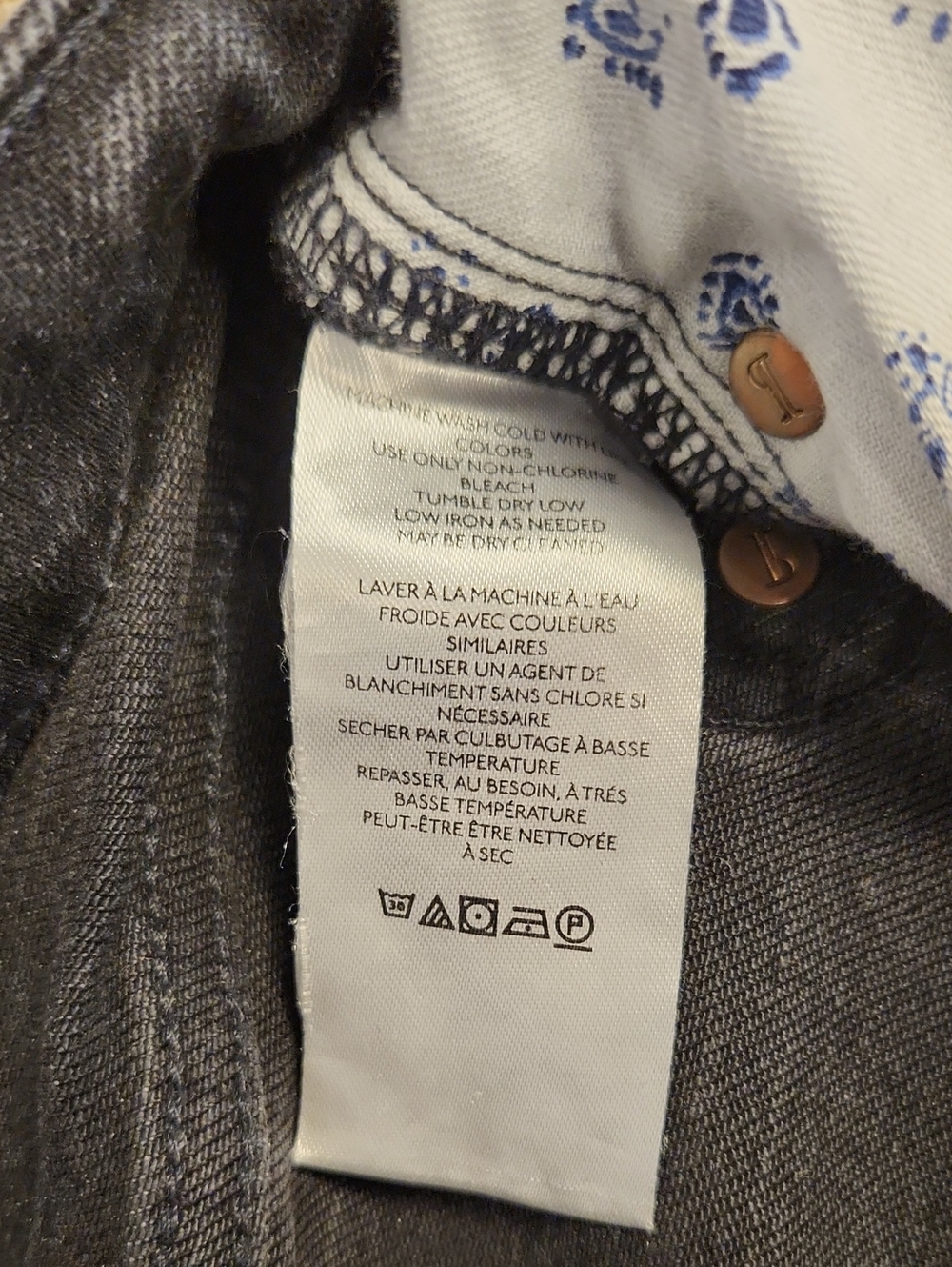 Pilcro The Cigarette Raw Hem Jeans Washed Black 28 - Picture 4 of 11